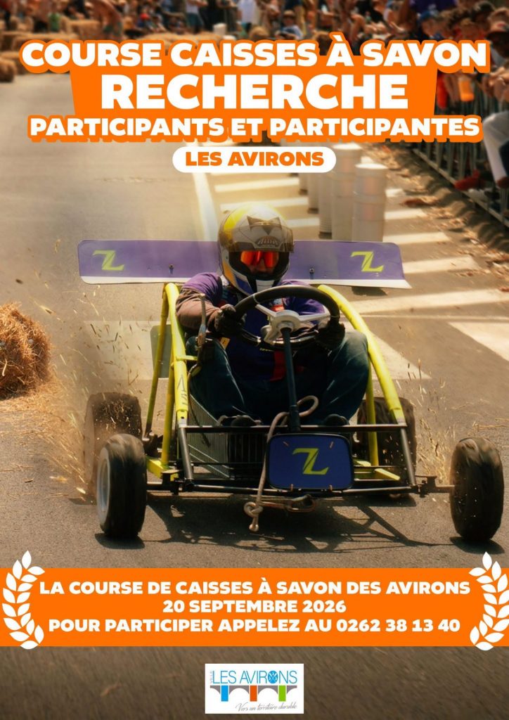 Comment participer à la course de caisses à savon la plus folle d&rsquo;Outre-mer ? Inscrivez-vous avec la Ville des Avirons à La Réunion !