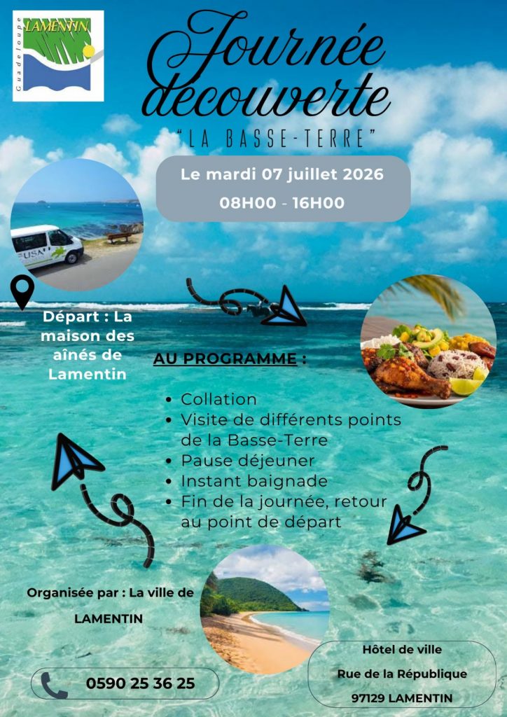 Journée d&rsquo;évasion en Guadeloupe : Embarquez pour les excursions seniors de la Ville Lamentin Guadeloupe, l&rsquo;aventure intergénérationnelle de l&rsquo;Outre-mer