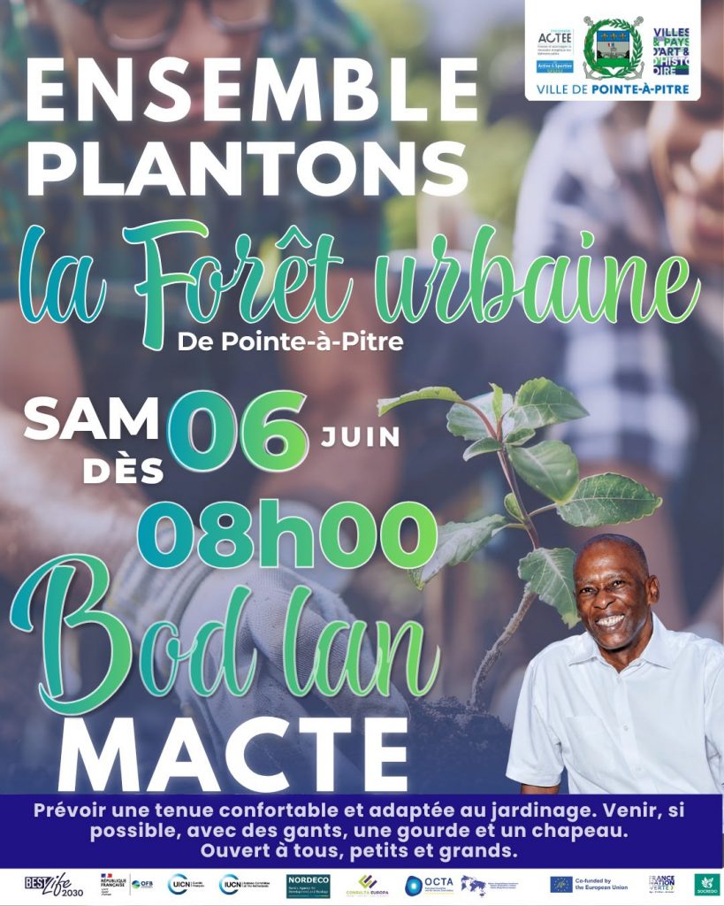 Plantation citoyenne et écologie en Guadeloupe : La Ville de Pointe-à-Pitre crée sa forêt urbaine