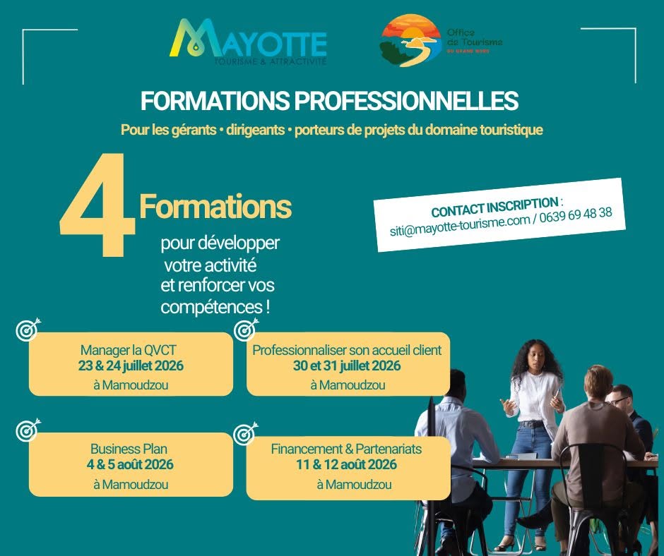 Où investir et comment se former ? Les clés de l&rsquo;Office de Tourisme du Grand Nord de Mayotte pour booster vos projets en Outre-mer