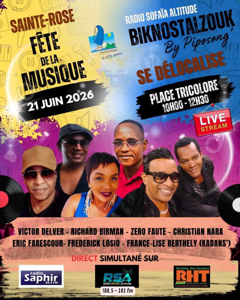 Comment fêter la musique en Outre-mer ? Ne manquez pas le grand concert de Zouk à la Ville de Sainte-Rose en Guadeloupe !