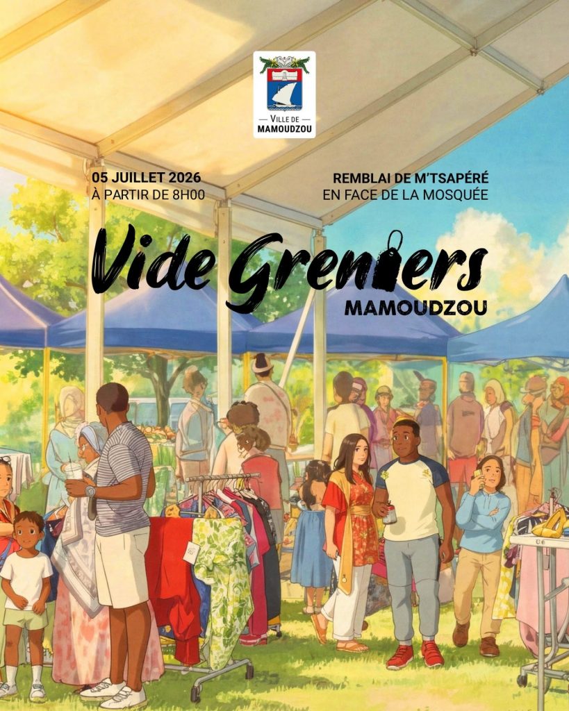 Où chiner à Mayotte en juillet ? Ne manquez pas le grand vide-greniers de la Communauté d&rsquo;Agglomération Dembéni Mamoudzou, l&rsquo;événement convivial de l&rsquo;été en Outre-mer