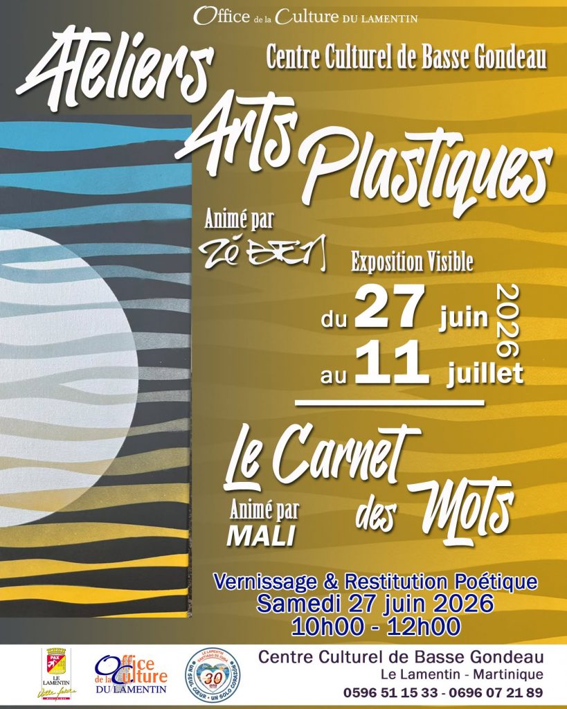 Où sortir en Martinique pour découvrir l&rsquo;art local ? Émerveillez-vous à l&rsquo;exposition d&rsquo;arts plastiques de la Ville du Lamentin, escale culturelle d&rsquo;Outre-mer
