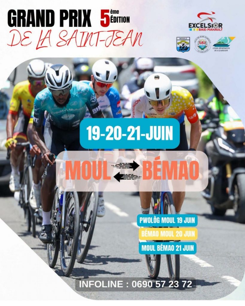 Où voir du cyclisme en Guadeloupe ? Vibrez au Grand Prix de la Saint-Jean entre Baie-Mahault et la Ville du Moule en Outre-mer