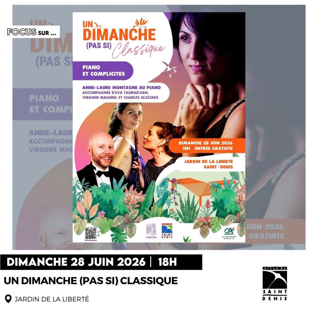 Que faire le week-end à la Ville de Saint-Denis de La Réunion ? Découvrez le concert en plein air incontournable de ce dimanche en Outre-mer !