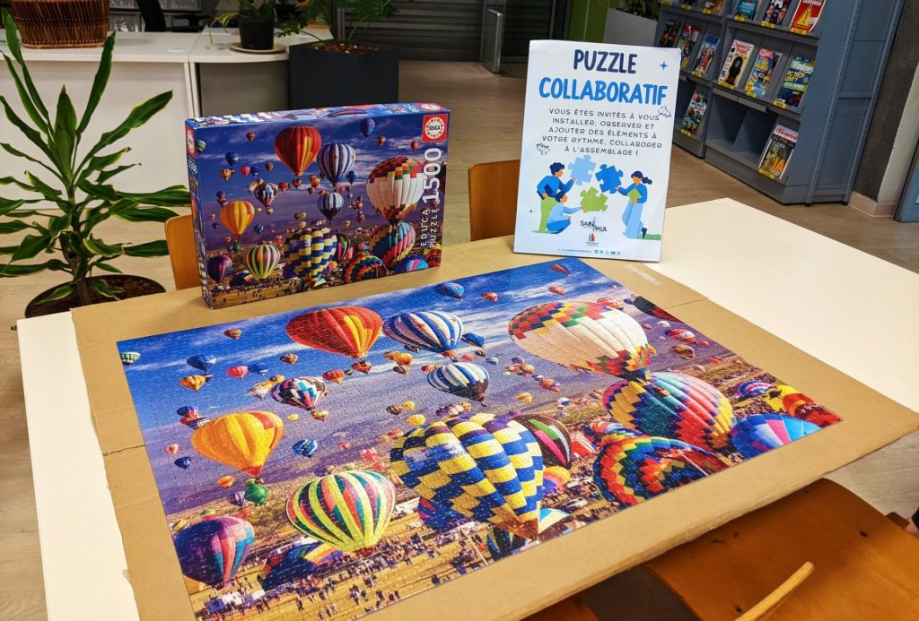 Quelles activités gratuites faire en famille à La Réunion ? Découvrez le puzzle collaboratif dans Les médiathèques de Saint-Paul en Outre-mer