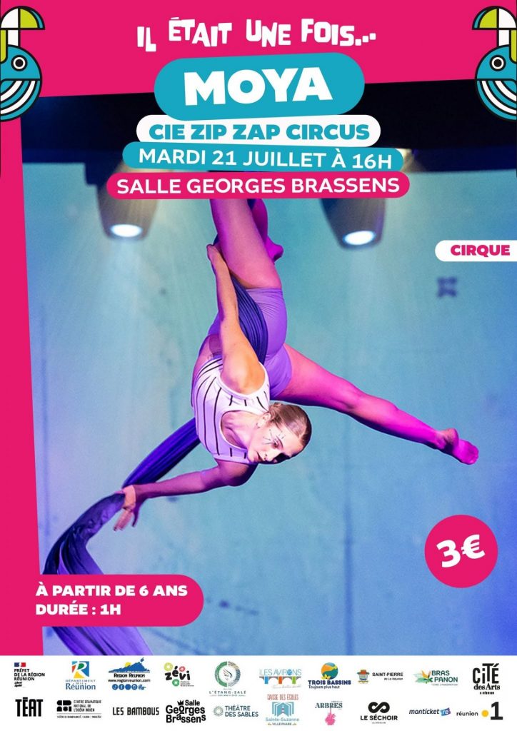 Quelles sorties culturelles faire en famille à La Réunion ? Vibrez devant le spectacle acrobatique « MOYA » à la Salle Georges Brassens, l&rsquo;événement artistique de l&rsquo;hiver en Outre-mer !