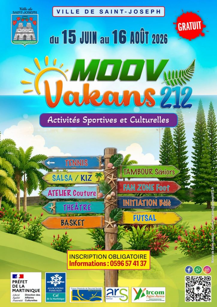 Quoi faire en Martinique cet été ? Découvrez l&rsquo;ambiance unique de Moov Vakans à la Ville de Saint-Joseph, la perle verte de l&rsquo;Outre-mer
