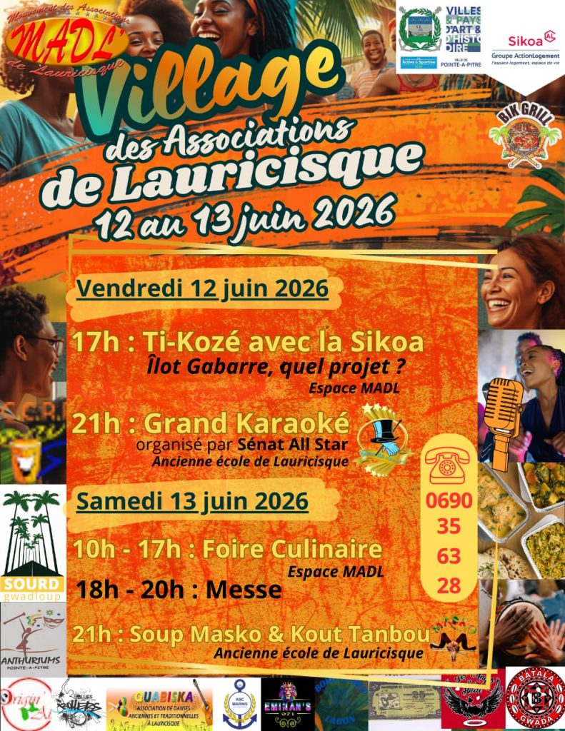Tourisme culturel en Guadeloupe : le Village des Associations de Lauricisque embrase la Ville de Pointe-à-Pitre en Outre-mer