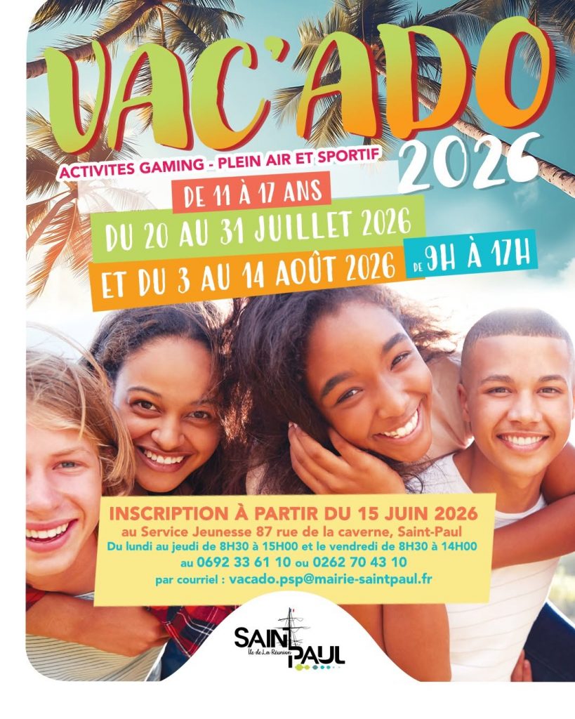 Loisirs de plein air et excursions : le dispositif Vac’Ado anime la Ville de Saint-Paul à La Réunion