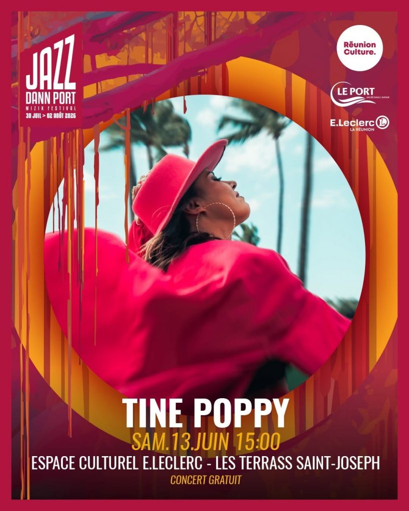 Festival Jazz Dann Port 2026 : Où écouter du jazz gratuit et voir Tine Poppy en concert à La Réunion ce week-end en Outre-mer ?