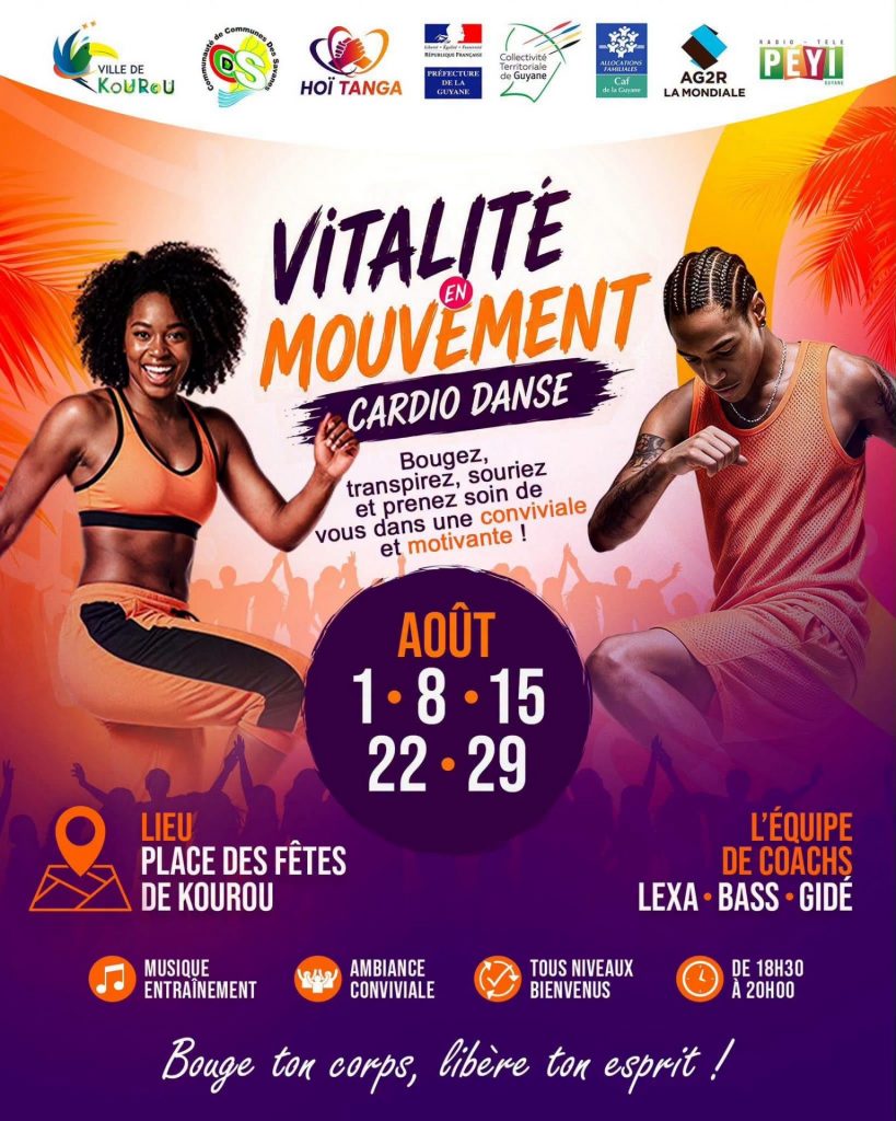 Que faire gratuitement cet été en Outre-mer ? Bougez au rythme de la Cardio Danse à la Ville de Kourou en Guyane !