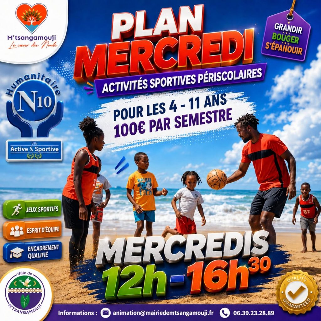 Quels sports et loisirs réserver en Outre-mer pour la rentrée ? Cap sur la commune de M&rsquo;tsangamouji à Mayotte !