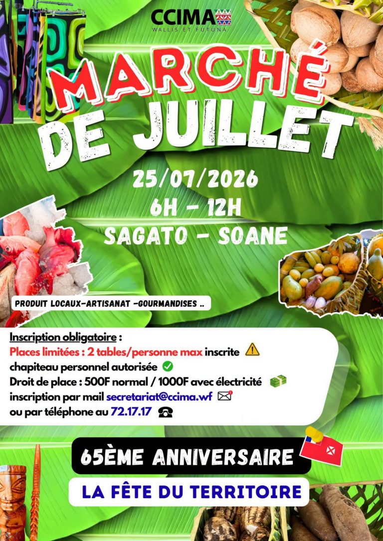 Quelle destination choisir pour vivre une fête traditionnelle dans le Pacifique ? Cap sur le grand marché de la CCIMA Wallis et Futuna en Outre-mer