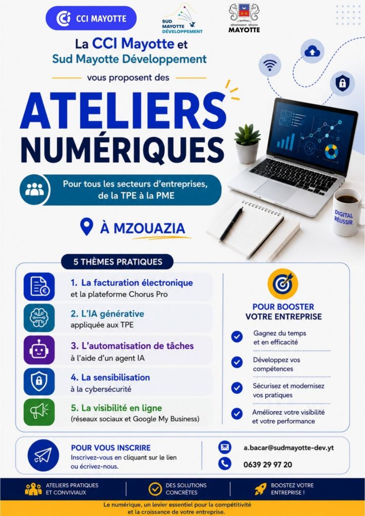 Comment booster le tourisme en Outre-mer grâce aux Ateliers Numériques de Sud Mayotte Développement ?