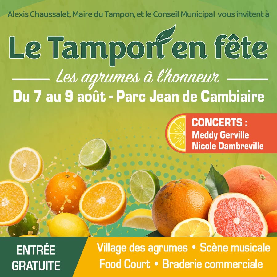 Quoi faire pour la Fête des Agrumes ? Le guide de la Ville du Tampon à La Réunion en Outre-mer