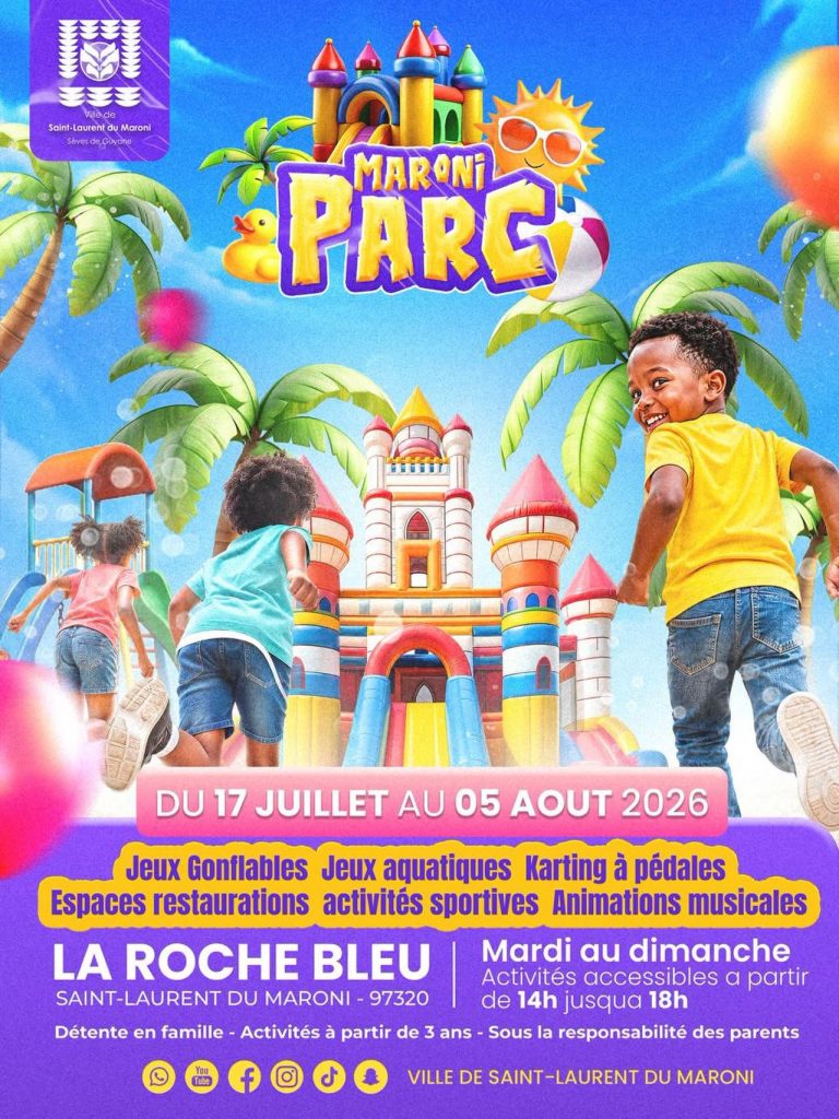 Où aller en Guyane pour s&rsquo;amuser en famille ? Plongez au cœur de Maroni Parc avec la Ville de Saint-Laurent du Maroni, l&rsquo;événement phare de l&rsquo;été en Outre-mer !