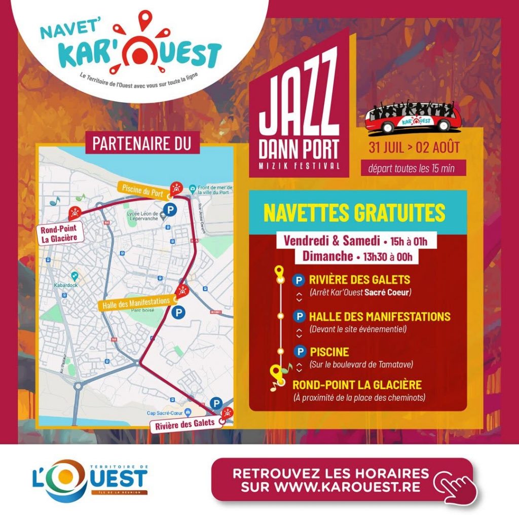 Quoi faire ce week-end ? Vibrer au festival Jazz dann Port à la Ville du Port à La Réunion en Outre-mer