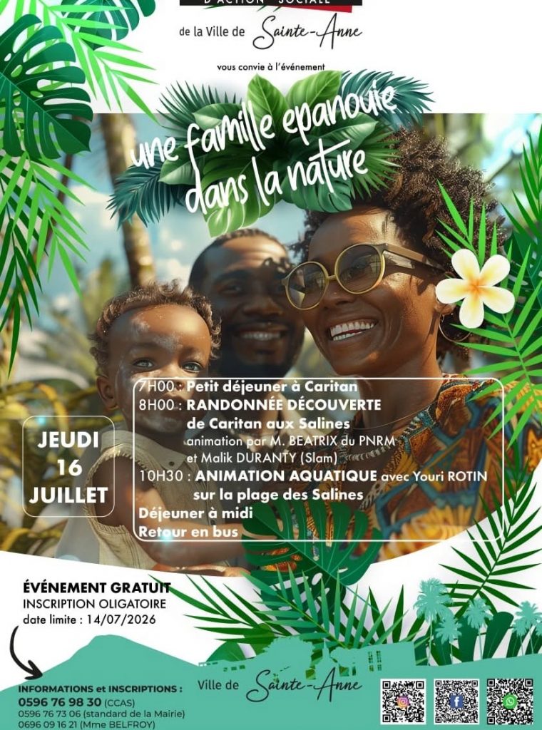Guide de randonnée en famille : comment aller de Caritan aux Salines avec la Ville De Sainte-Anne en Martinique, le paradis vert de l&rsquo;Outre-mer