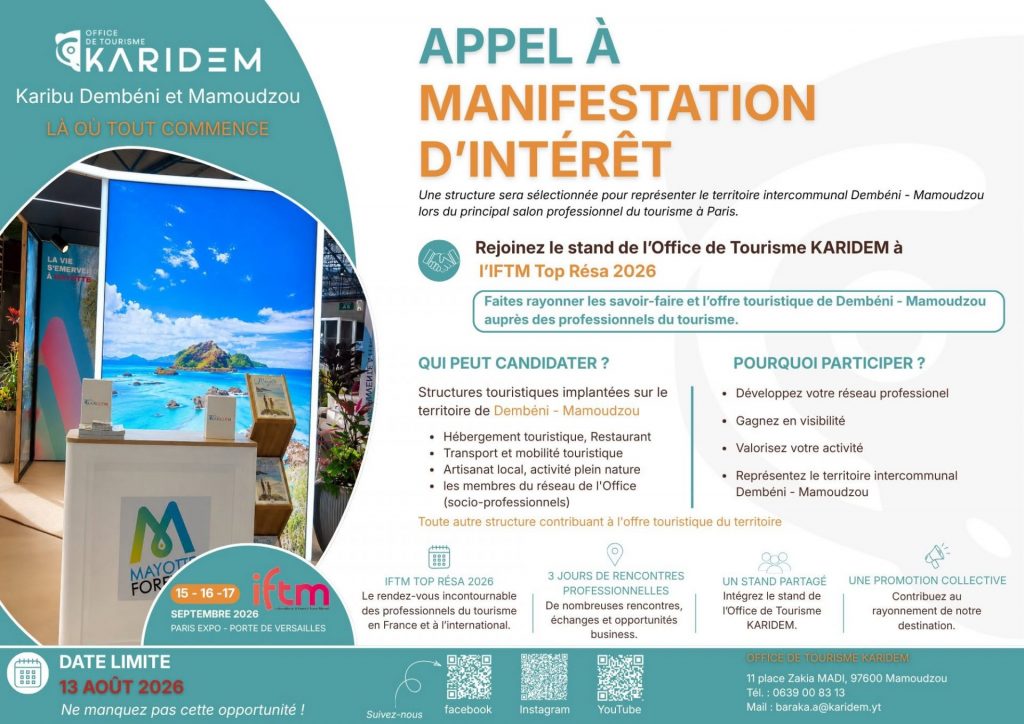 Acteurs du tourisme à Mayotte : Comment représenter le territoire à l&rsquo;IFTM Top Resa 2026 ?