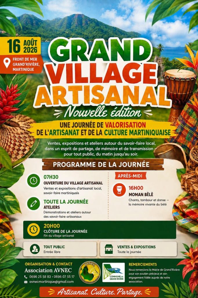 Comment Découvrir le Grand Village Artisanal & Agricole à Grand-Rivière en Martinique ?