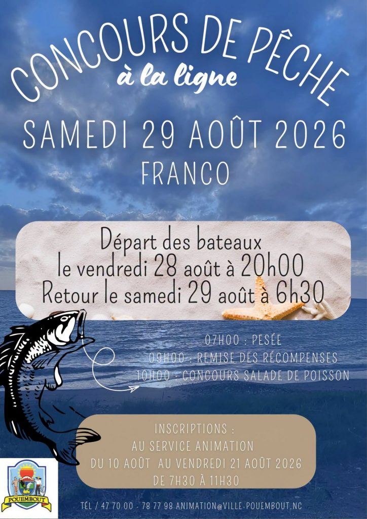 Comment Participer au Concours de Pêche à la Ligne à Pouembout en Nouvelle-Calédonie ?