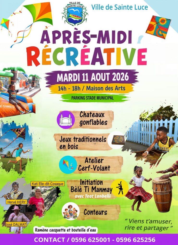 Comment Profiter de l&rsquo;Après-Midi Récréative et Culturelle à Sainte-Luce en Martinique ?