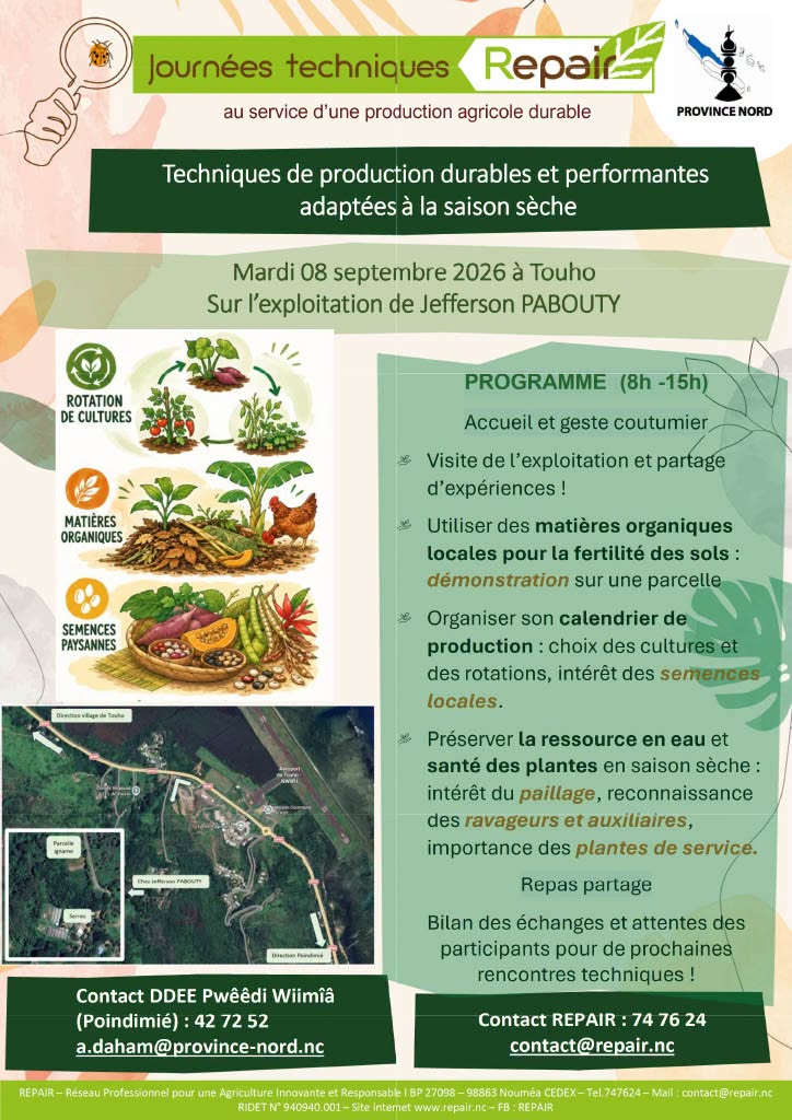Comment découvrir l&rsquo;agriculture durable lors de la journée technique dans la Province Nord en Nouvelle-Calédonie, terre d&rsquo;Outre-mer ?