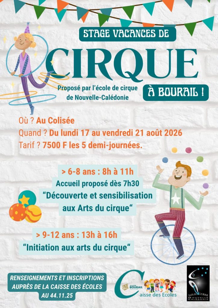 Comment faire découvrir les arts du cirque aux enfants à Bourail pendant les vacances d&rsquo;août ?