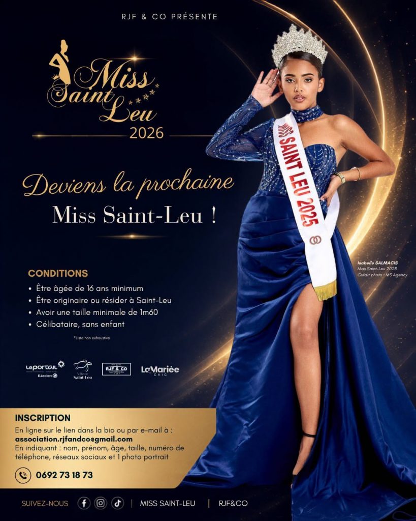 Comment participer aux sélections de Miss Saint-Leu à La Réunion pour faire rayonner la culture en Outre-mer ?
