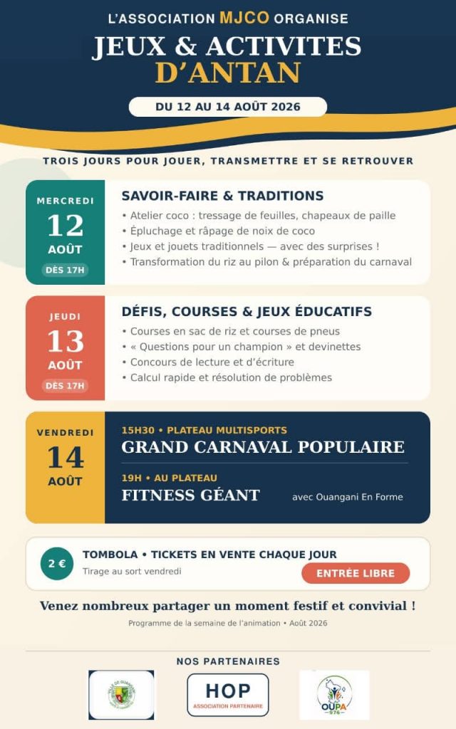 Comment remonter le temps à Ouangani lors des journées des traditions à Mayotte ?