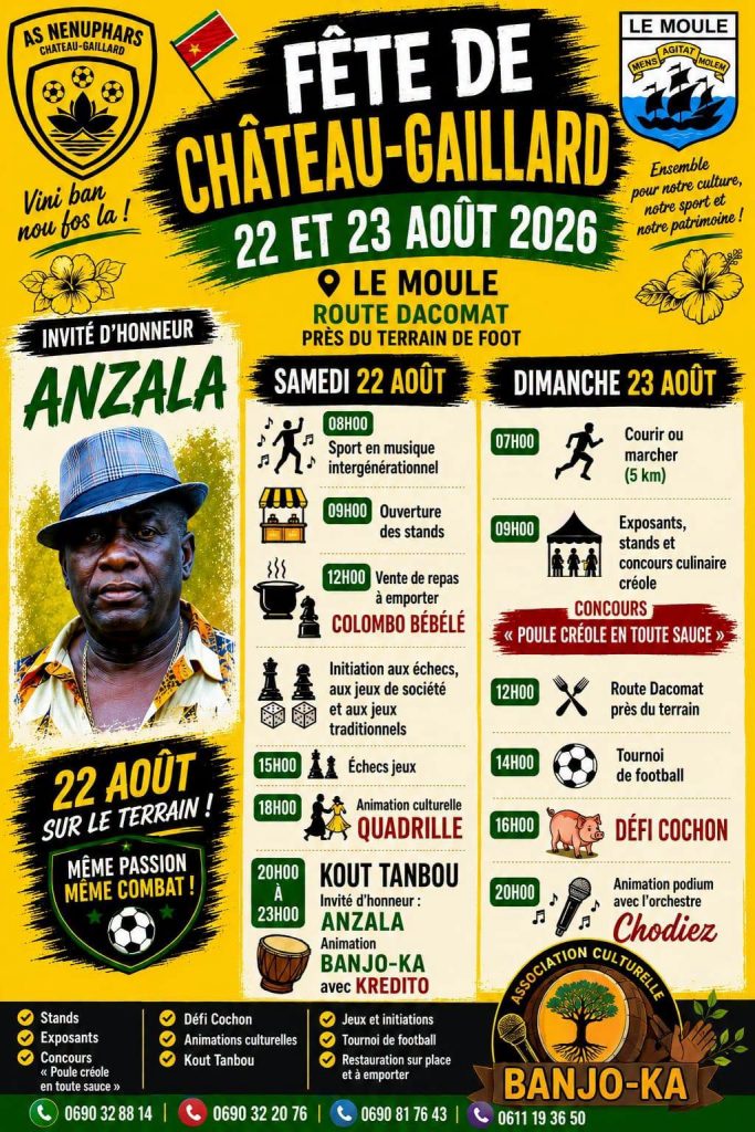 Comment vivre la Fête de Château-Gaillard dans la Ville du Moule en Guadeloupe et découvrir le meilleur de l&rsquo;Outre-mer ?