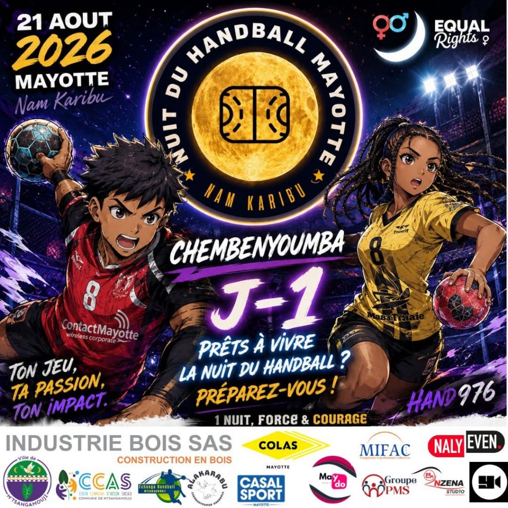 Que faire ce week-end ? Découvrez la Nuit du Handball dans la commune de M&rsquo;tsangamouji à Mayotte, perle d&rsquo;Outre-mer