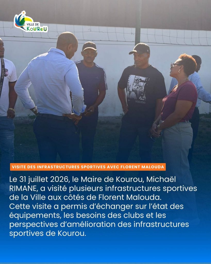 Comment Découvrir Kourou à Travers le Sport : Florent Malouda Inspecte les Équipements de la Ville en Guyane