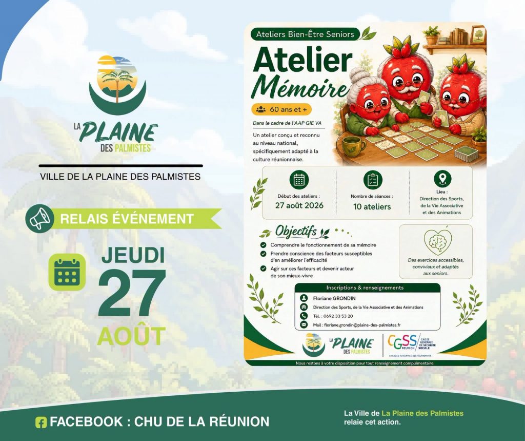 Comment profiter des ateliers du « Bien Vieillir » à La Plaine-des-Palmistes à La Réunion ?