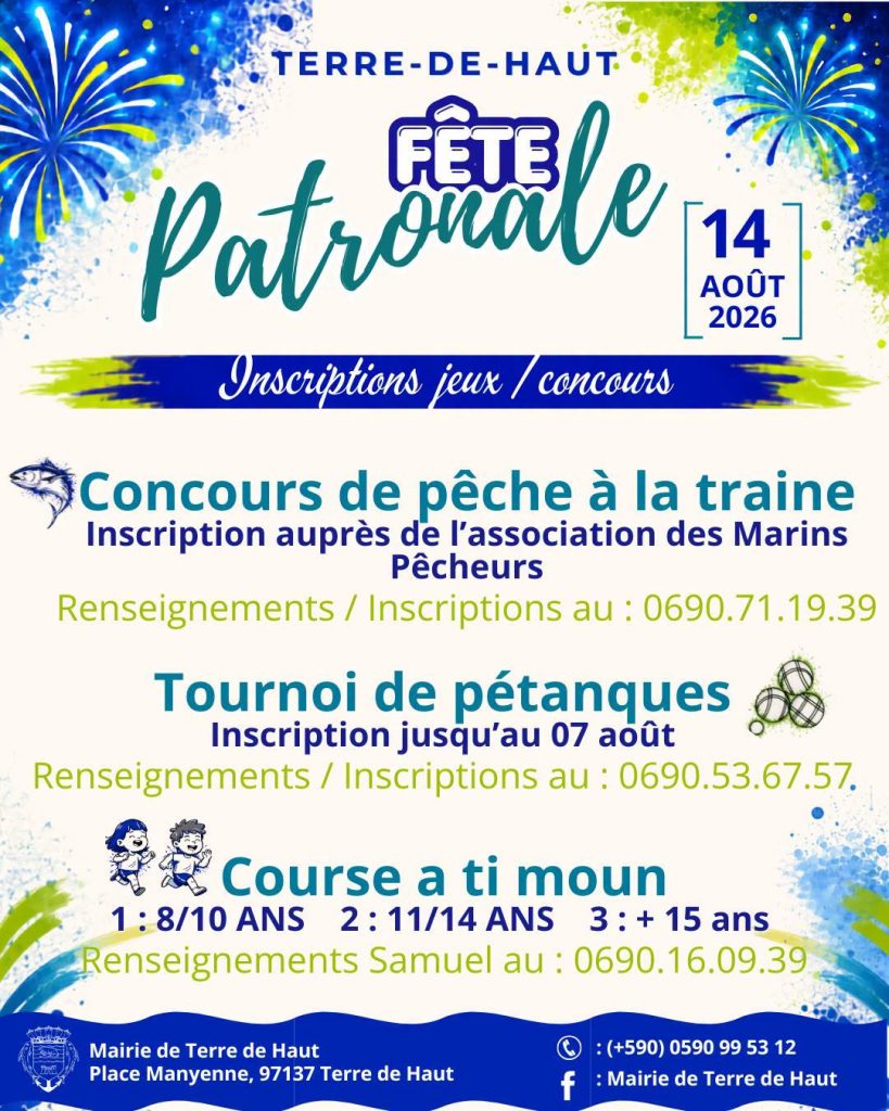 Que faire à la Fête Patronale 2026 de Terre-de-Haut : L&rsquo;événement incontournable aux Saintes en Guadeloupe