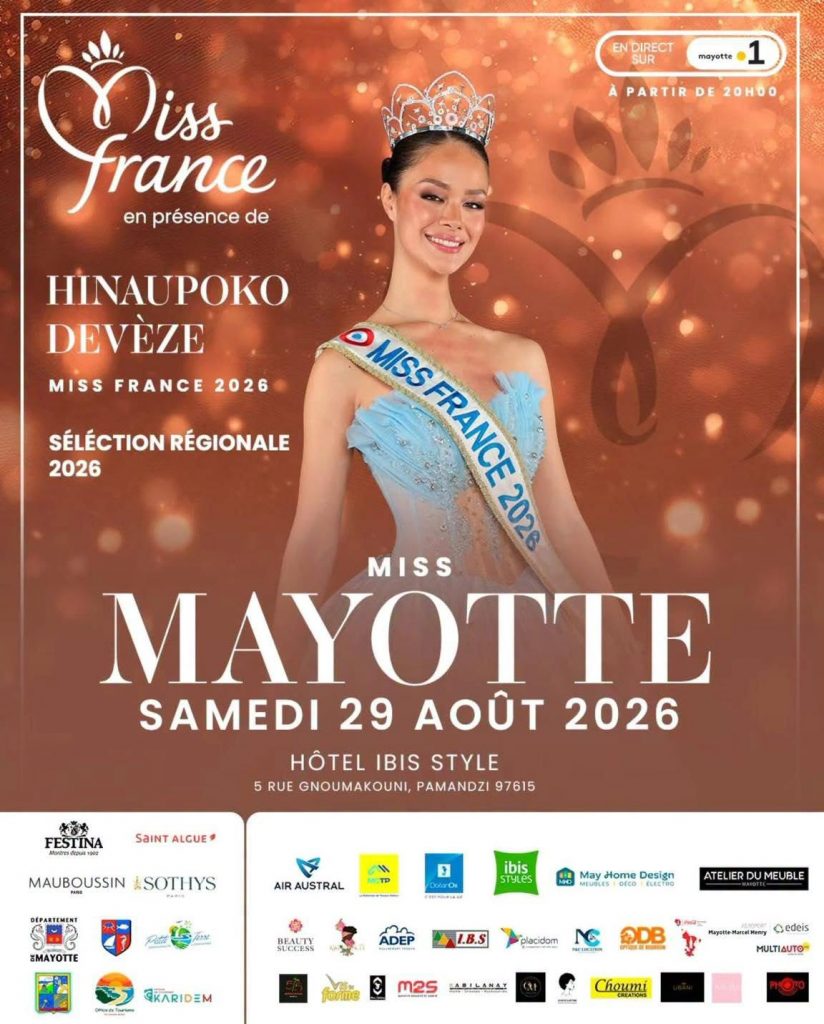Où vivre l&rsquo;élection Miss Mayotte 2026 : la grande soirée de l&rsquo;élégance en Petite-Terre