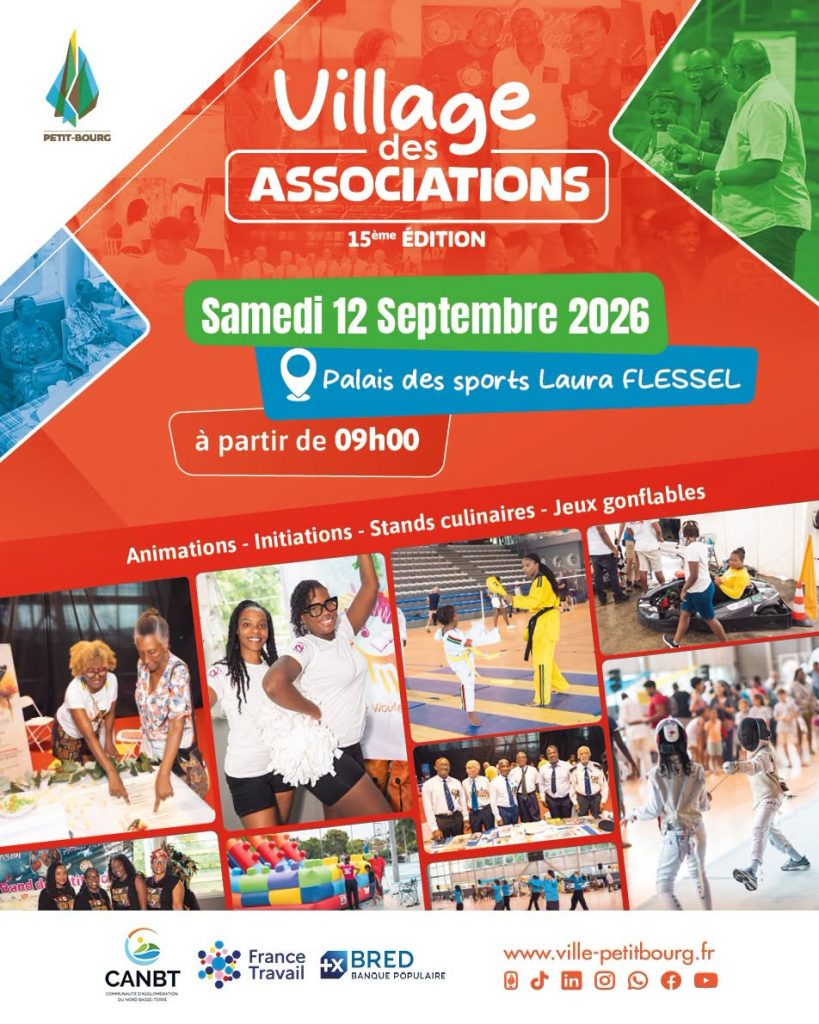 Quoi faire ce week-end ? Participez au 15ème Village des Associations dans la Ville de Petit-Bourg en Guadeloupe, pépite d&rsquo;Outre-mer