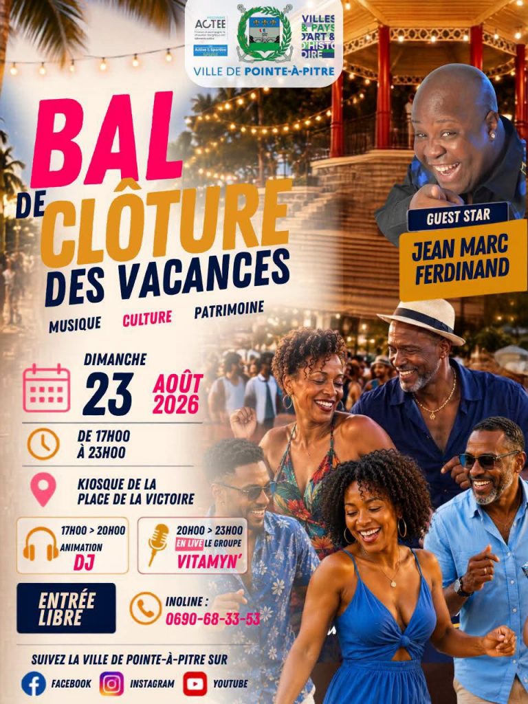 Que faire à Pointe-à-Pitre ? Participez au grand Bal de clôture des vacances en Guadeloupe !