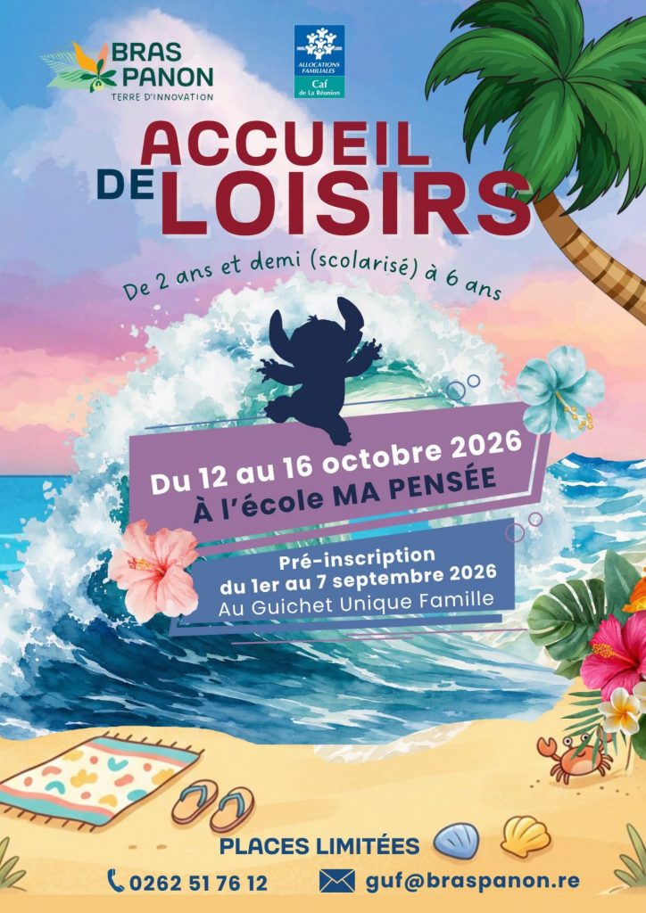 Quelles activités pour les enfants pendant les vacances d&rsquo;octobre 2026 à La Réunion ? La Ville de BrasPanon dynamise le tourisme familial en Outre-mer