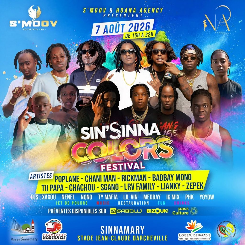 Sin&rsquo;Sinna Colors Festival à Sinnamary : Vivez l&rsquo;Événement le Plus Coloré de Guyane !