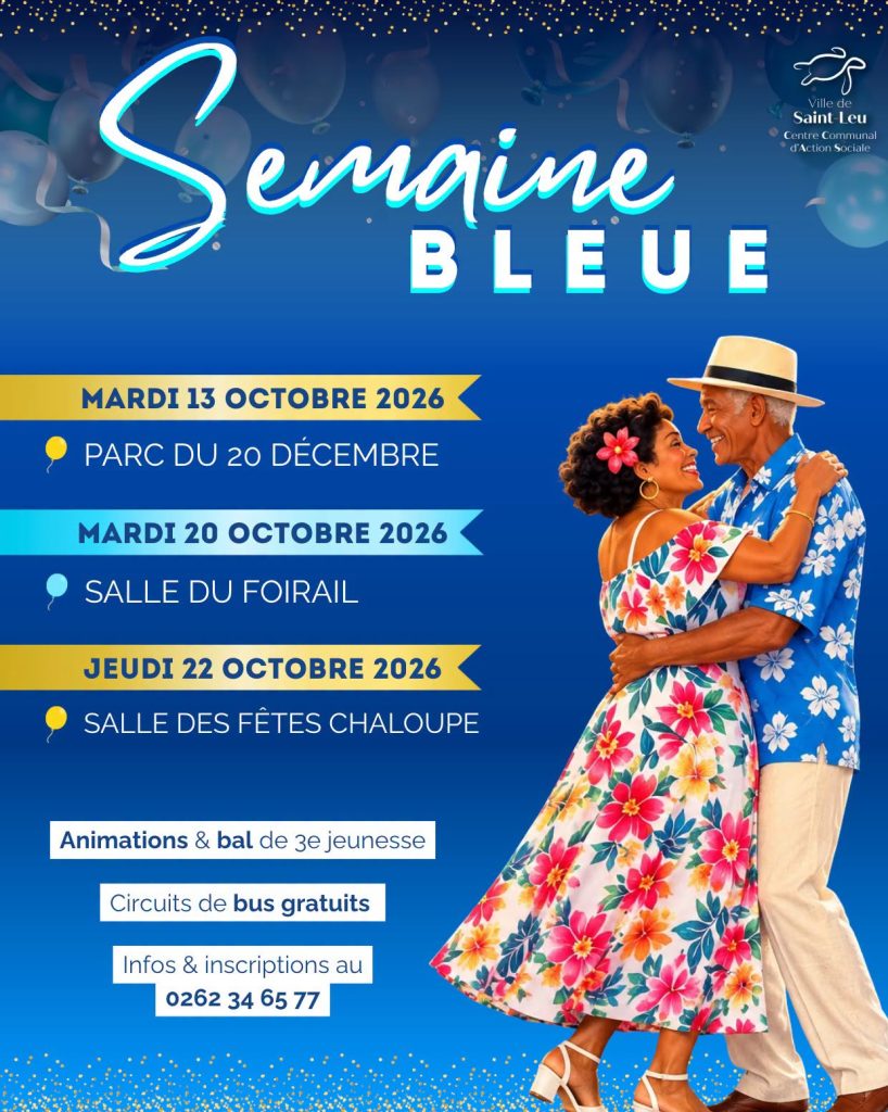 Que faire à Saint-Leu pendant la Semaine Bleue ? Découvrez les temps forts dédiés à nos aînés en Outre-mer à La Réunion !