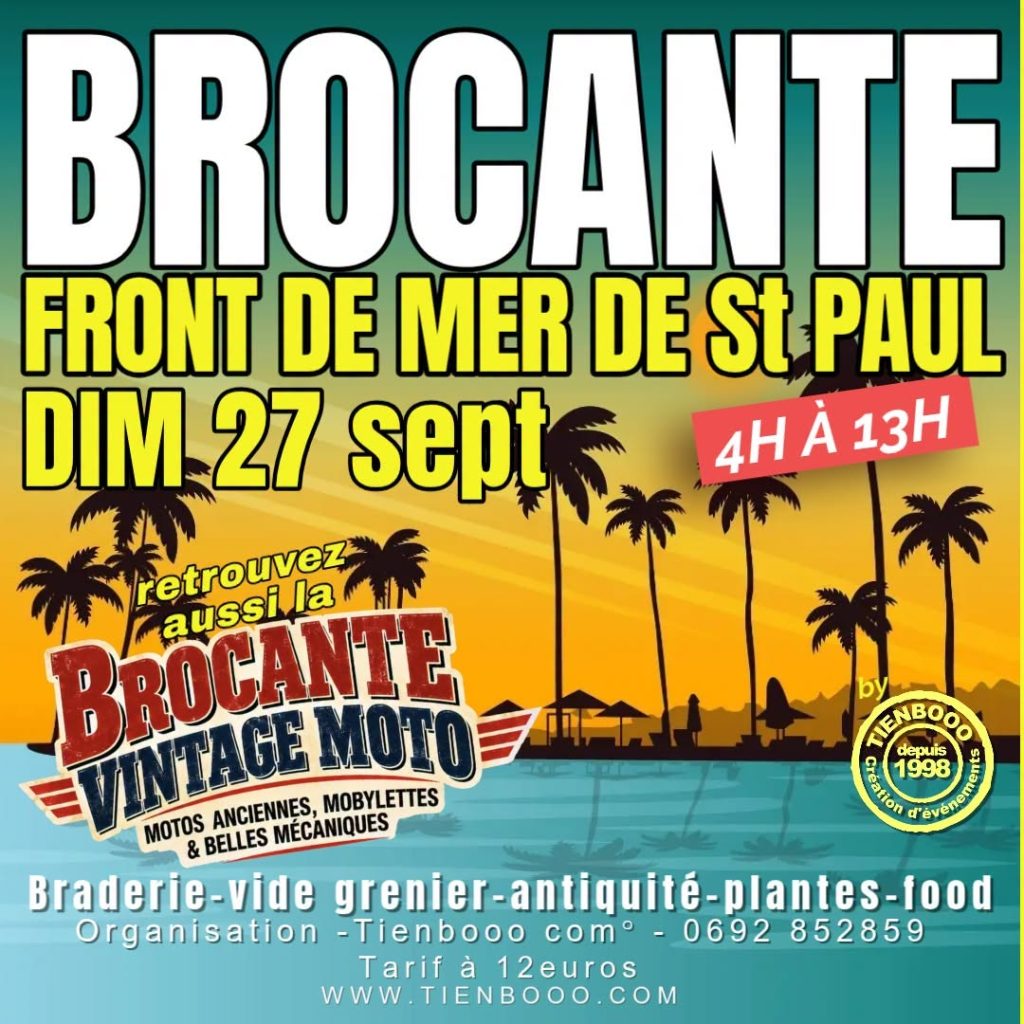 Où chiner ce dimanche à La Réunion : Brocante et puces vintage sur le front de mer de Saint-Paul en Outre-mer