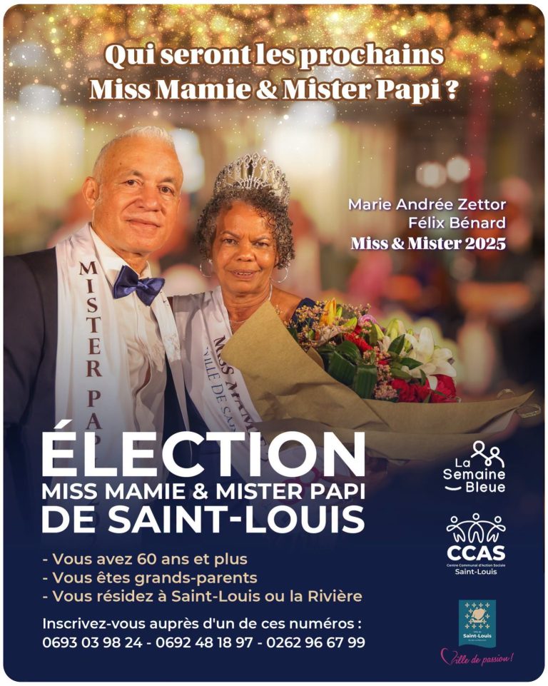 Que faire à Saint-Louis de La Réunion ? Tout savoir sur le concours Miss Mamie et Mister Papi 2026, un événement phare en Outre-mer