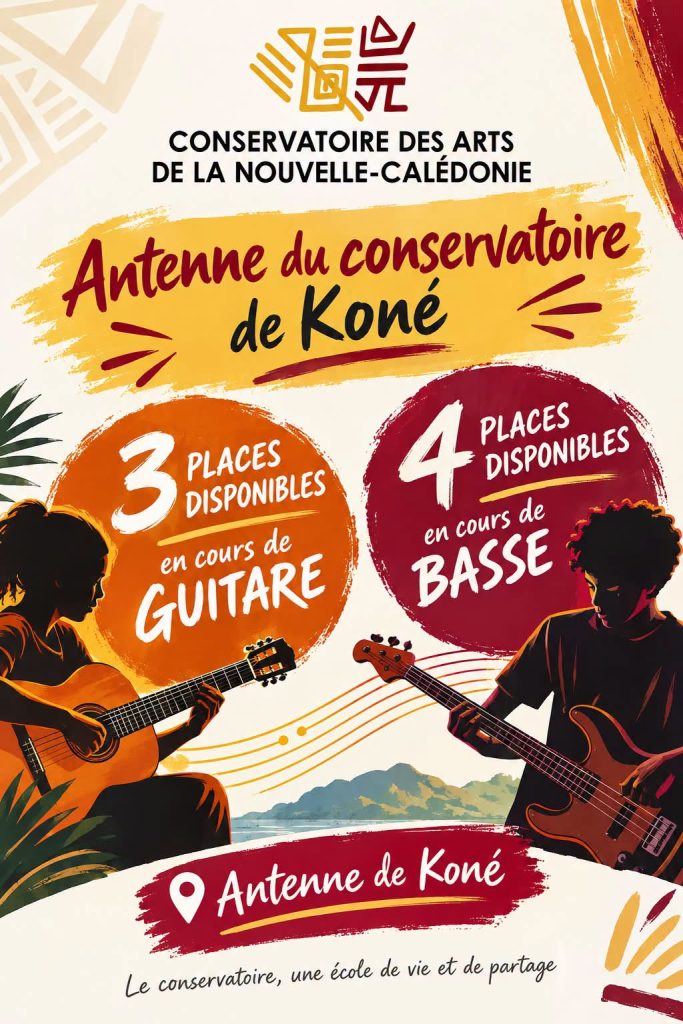 Quoi faire à Koné en Nouvelle-Calédonie ? Éveillez votre passion musicale au Conservatoire des Arts en Outre-mer