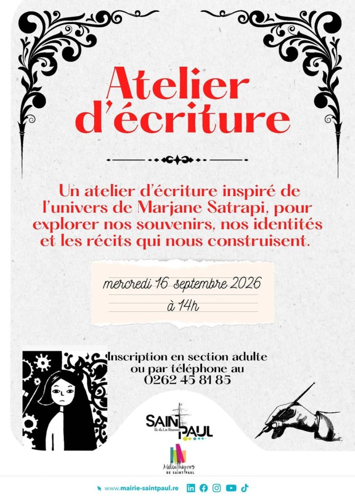 Quoi faire à Saint-Paul à La Réunion : participez à un atelier d&rsquo;écriture culturel au cœur de l&rsquo;Outre-mer