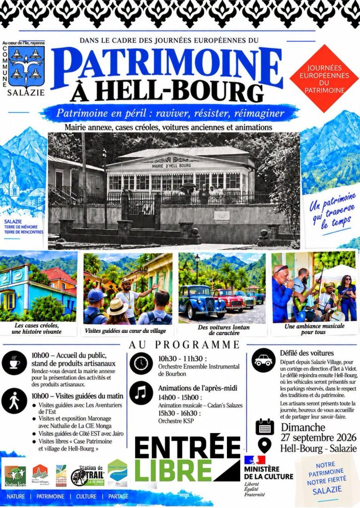 Quoi faire à Salazie pour les Journées du Patrimoine à La Réunion en Outre-mer ?