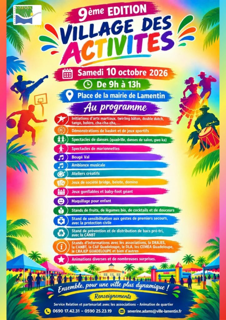 Quoi faire en Guadeloupe ? Le Village des Activités du Lamentin de retour en Outre-mer !