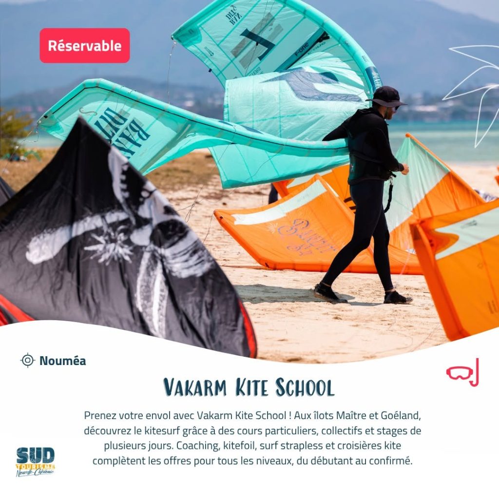 Comment tester le kitesurf et la glisse nautique en Outre-mer avec Sud Tourisme Nouvelle-Calédonie ?