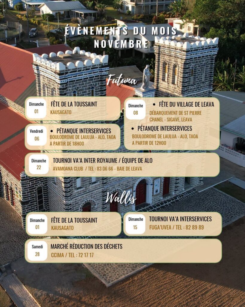 Où sortir ce mois-ci ? Découvrez l&rsquo;agenda culturel de novembre 2026 avec Wallis et Futuna Tourisme en Outre-mer